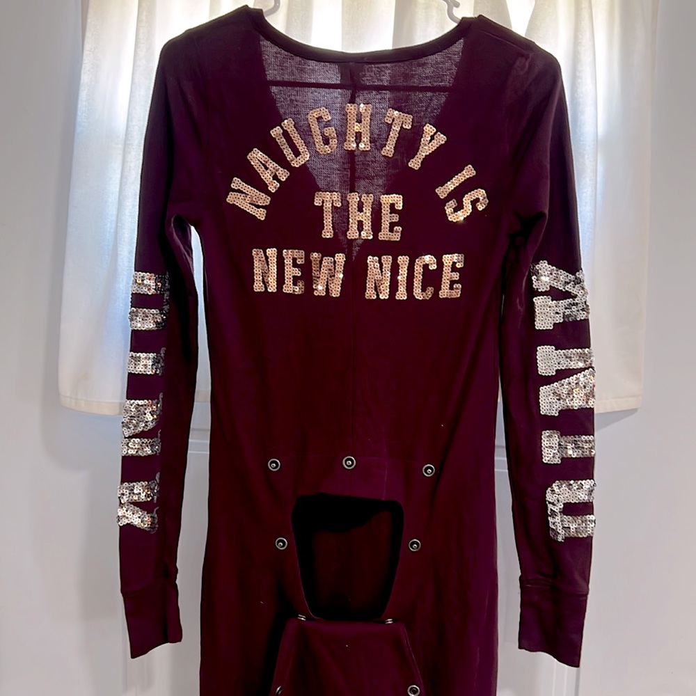 Naughty is the new nice-Pink open bottoms Pjs